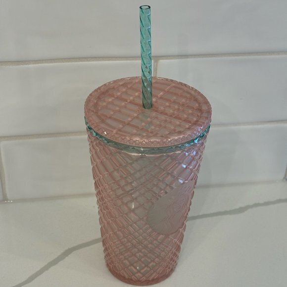 Starbucks Other - 3 for $25- Starbucks Summer 2023 Pearl Peach Jewled Cold Cup 16 oz